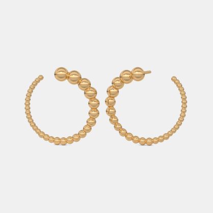 The Wontony Orange Peel Hoop Earrings