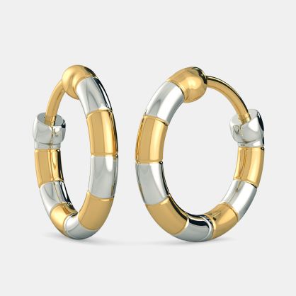 The Wishes in a Circle Huggie Earrings For Kids