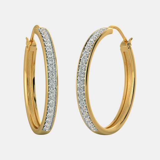 Hoops Earrings 100 Earring Designs Online In India 2018 The Delkash Hoop Earrings