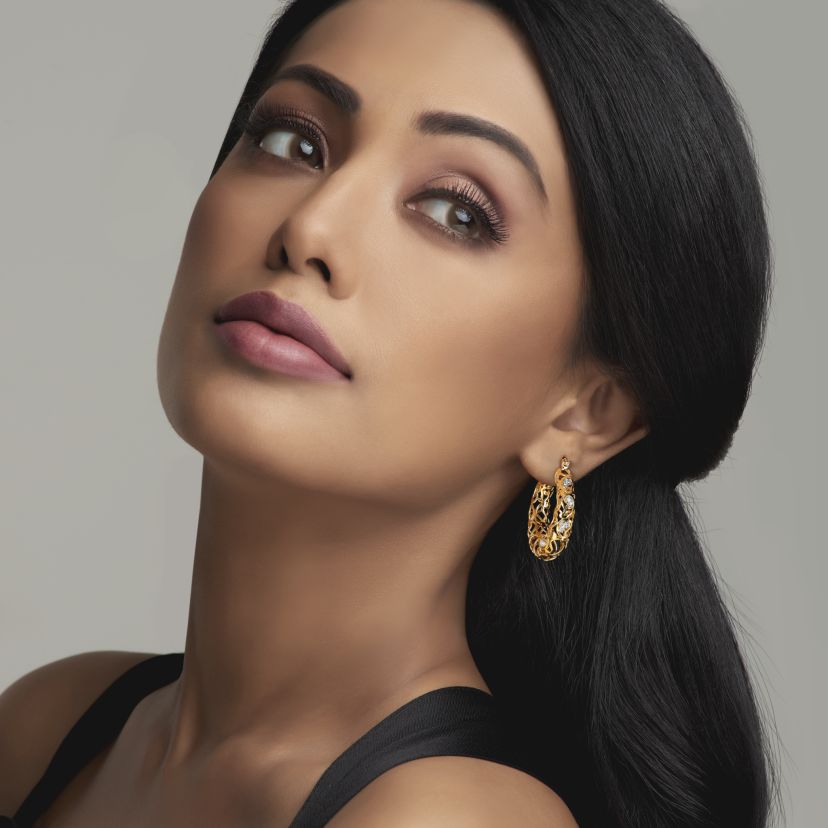 The Jaimini Paisley Hoop Earrings - image 3