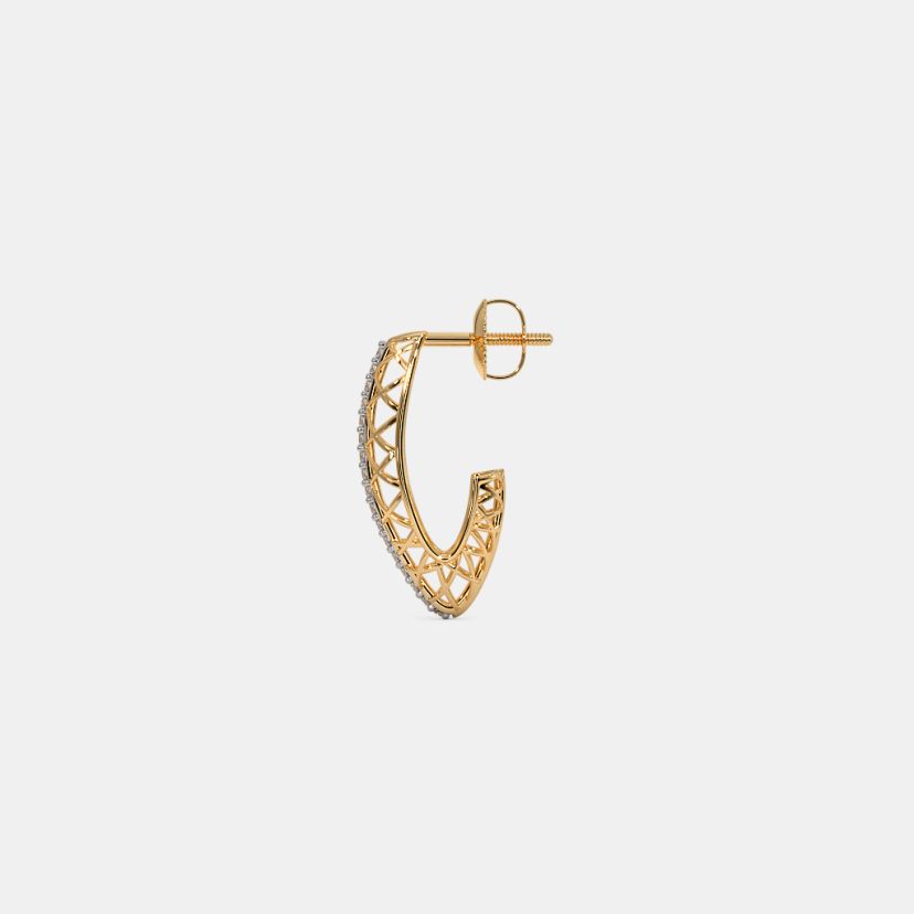 The Lineal J Hoop Earrings - image 5