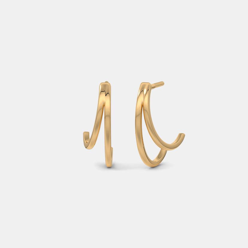 The Viore J Hoop Earrings - image 1