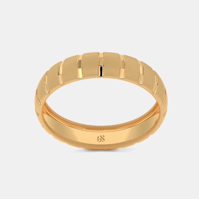The Oralie Textured Band Ring For Him - image 7