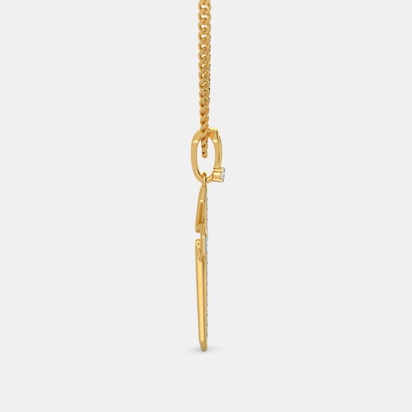 The Asher Cross Pendant - Side View 1