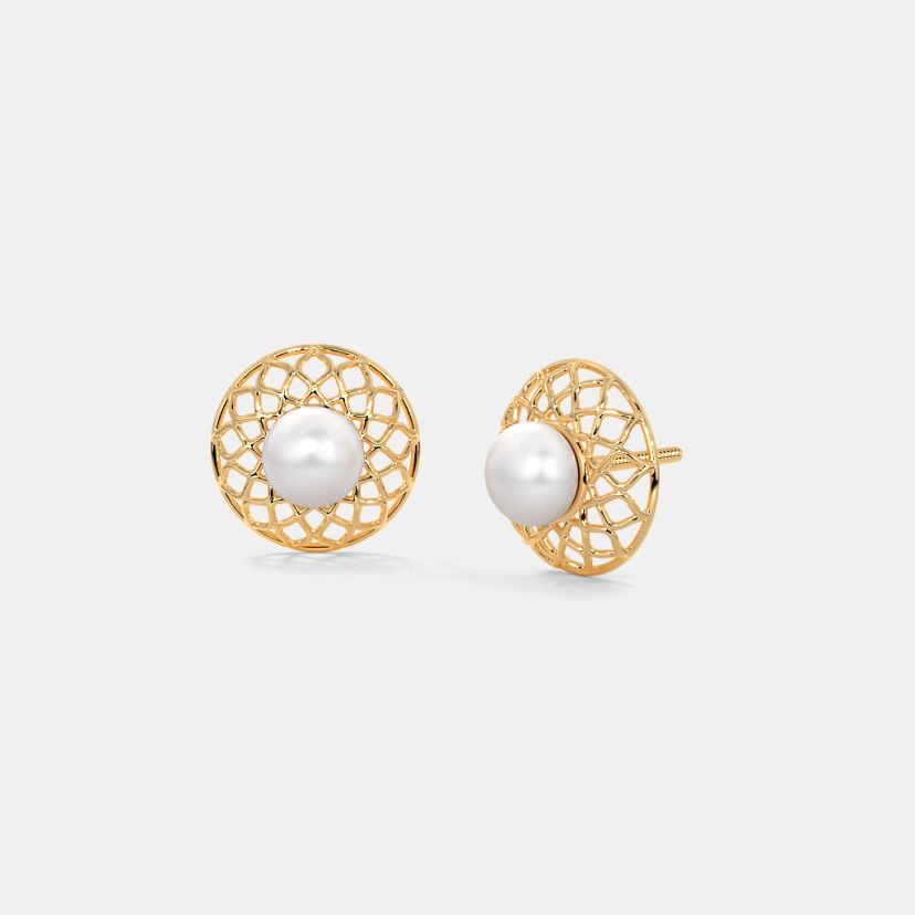 Buy 200 Pearl Earrings Designs Online BlueStone India s 1 Online Jewellery Brand
