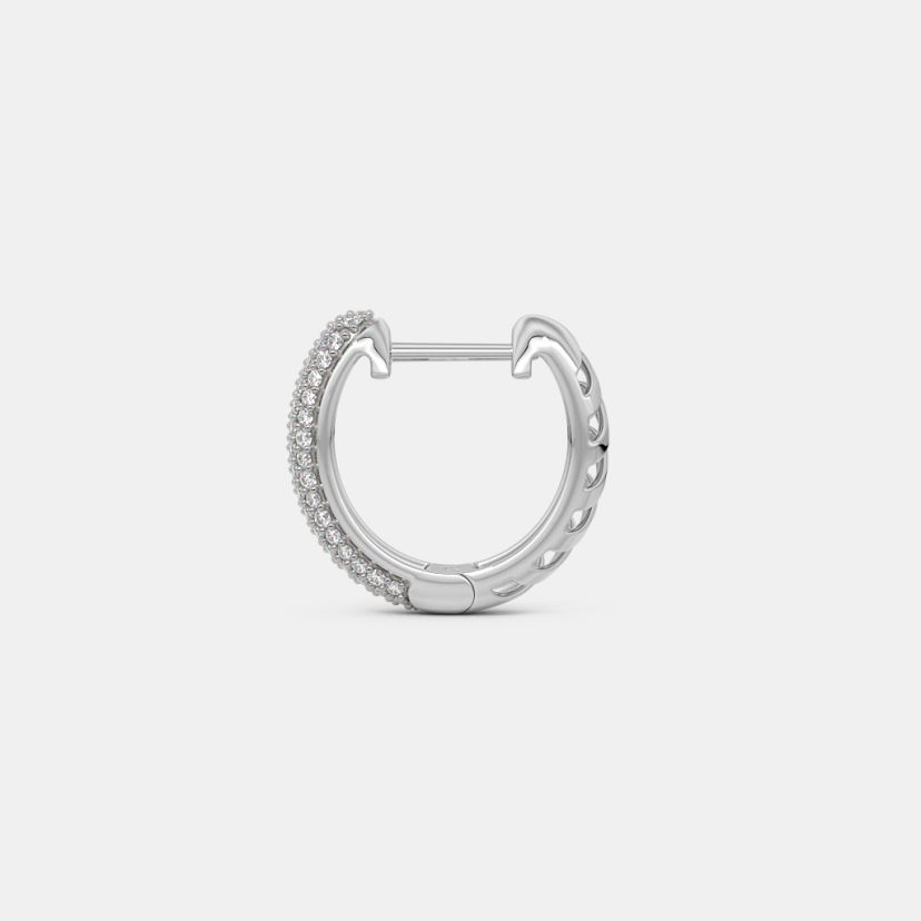 The Pave Pulse Huggie Earrings - image 8