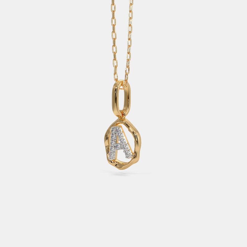 The Naamya A Initial Pendant - image 3