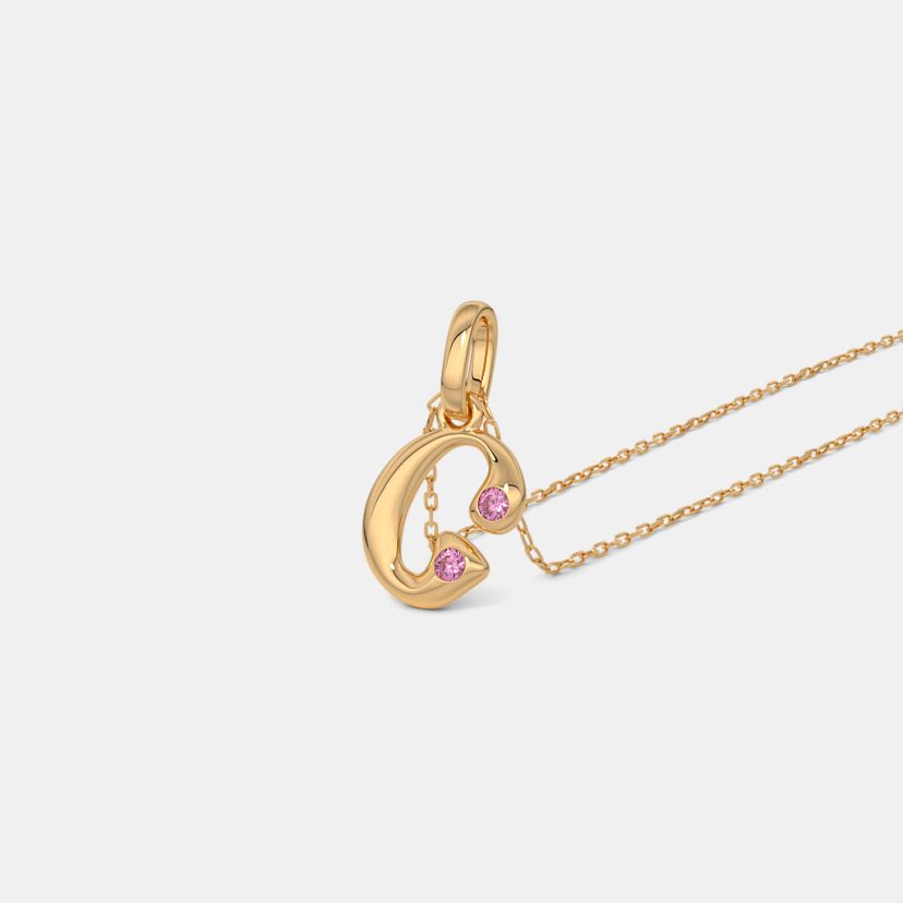 The Glimma G Initial Pendant - image 1