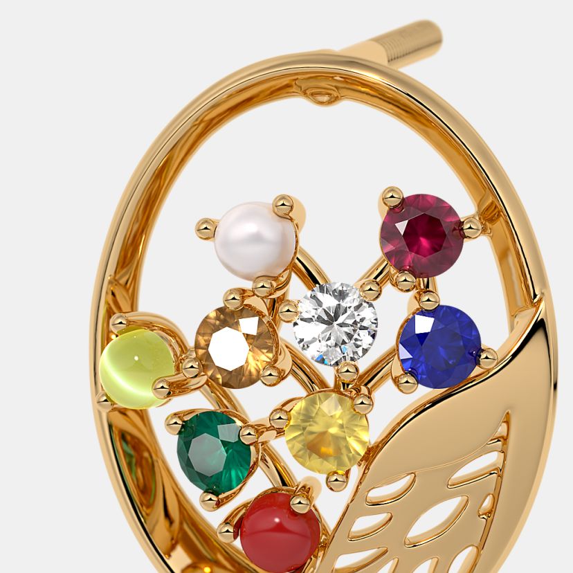 The Ratania Navaratna Stud Earrings - image 5