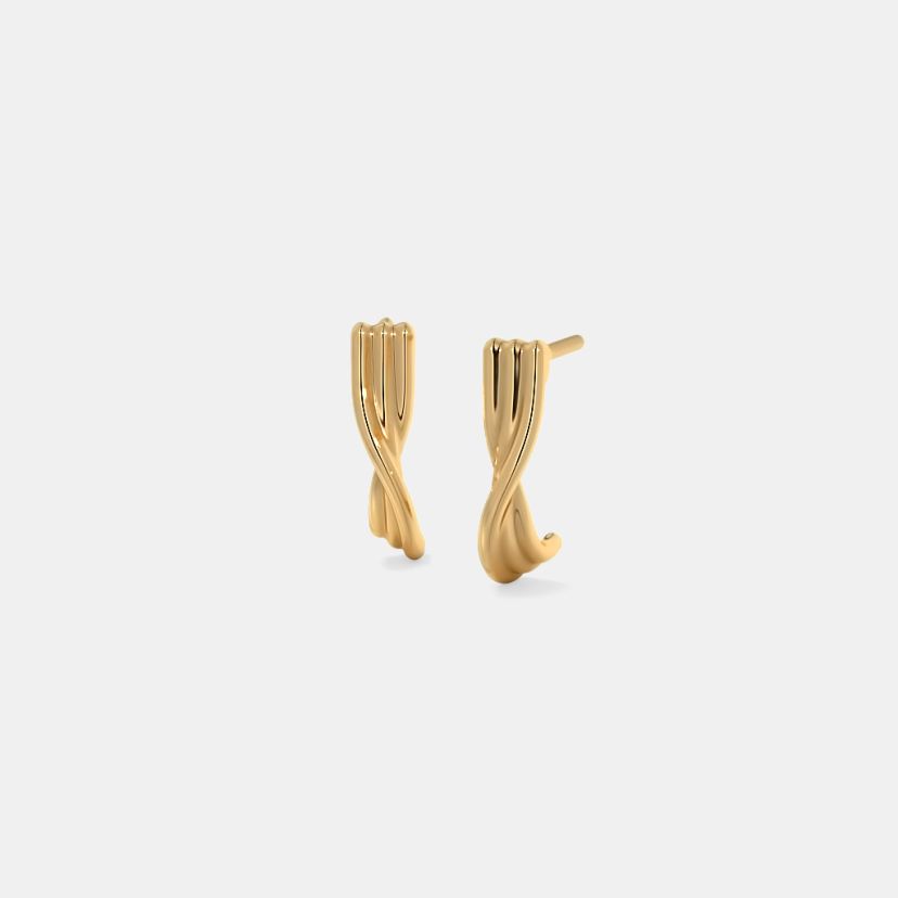 The Torsion J Hoop Earrings - image 1