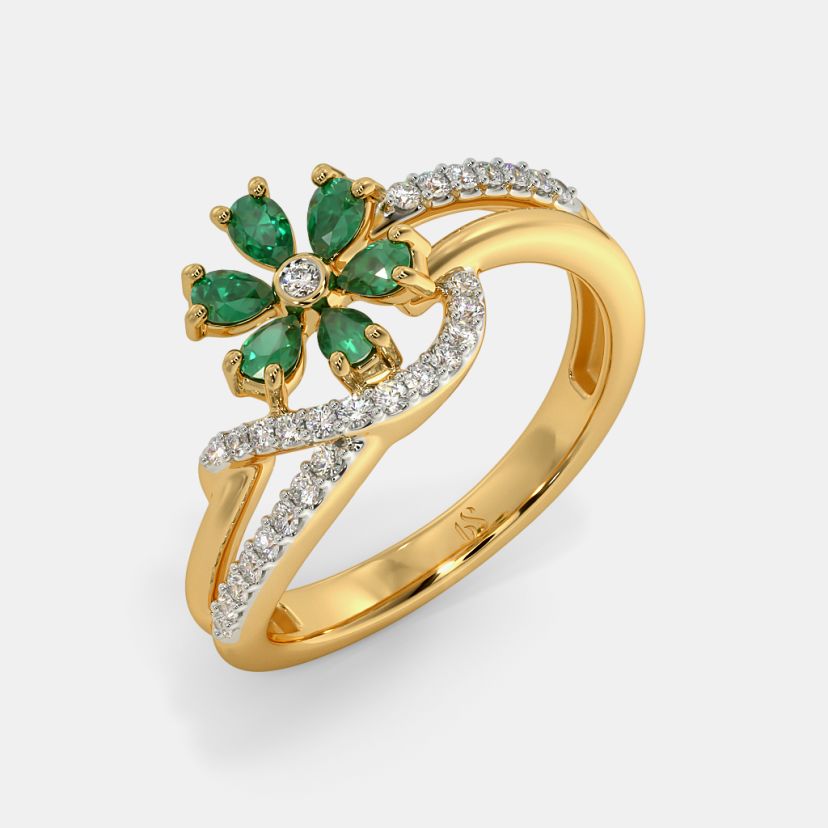 Buy 50 Green Rings Designs Online BlueStone India s 1 Online Jewellery Brand