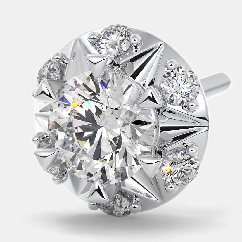 The Madin Solitaire Stud Earrings - image 5