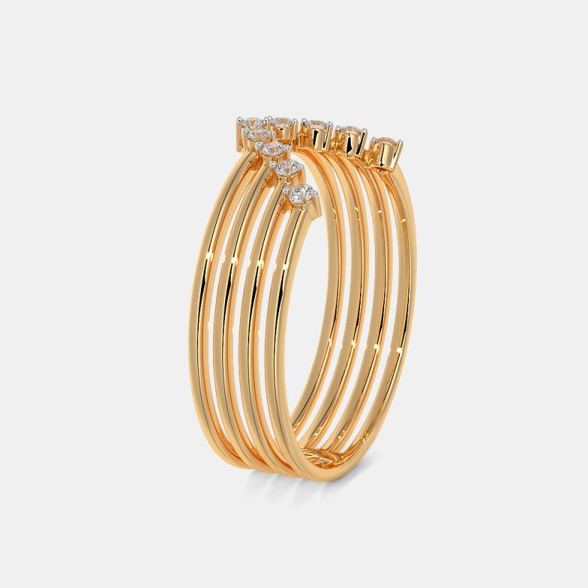 The Anemone Chevron Ring - image 9