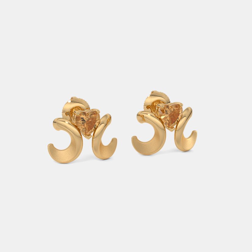 The Pretzel Heart Stud Earrings - image 6