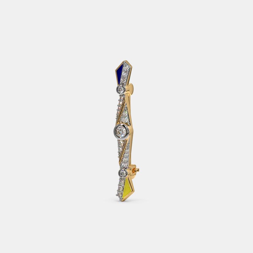 The Geometric Harmony Mens Brooch - image 1