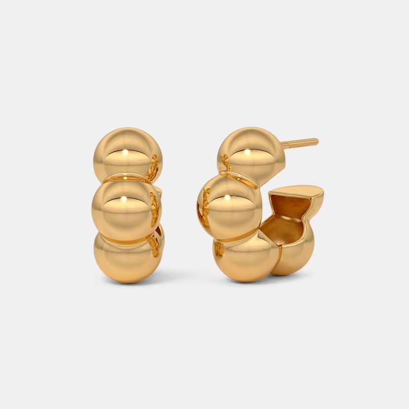 The Nacre J Hoop Earrings - image 1