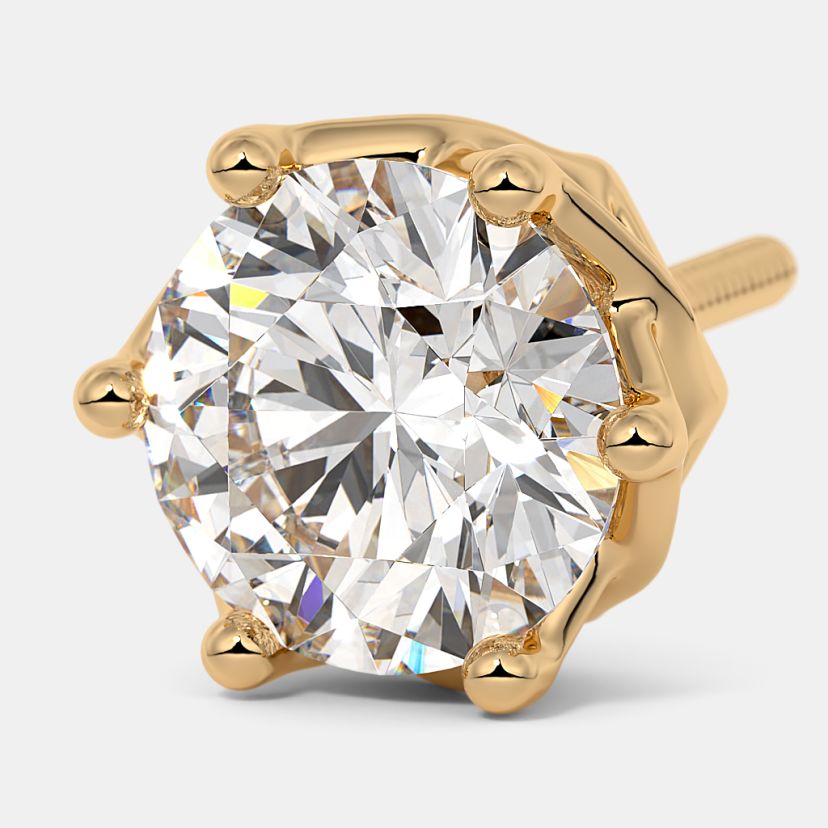 The Melana Solitaire Stud Earrings - image 5