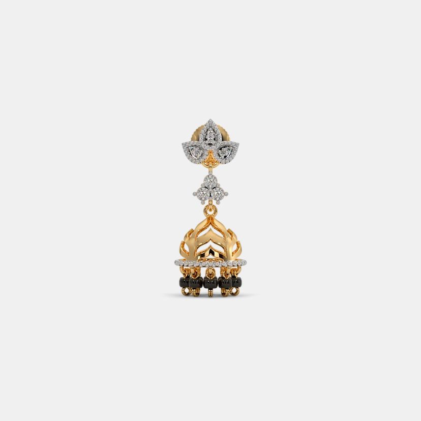 The Akhila Mangalsutra Jhumki Earrings - image 4