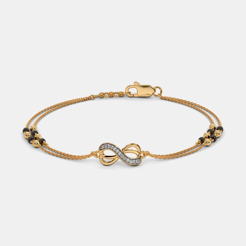 Buy Rose Gold Bracelets & Bangles for Women by Yellow Chimes Online |  Ajio.com