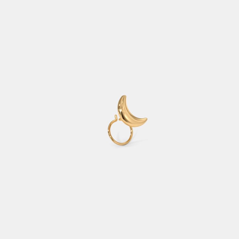 Buy Plain Gold Platinum Nose Pins Designs Online BlueStone India s 1 Online Jewellery Brand