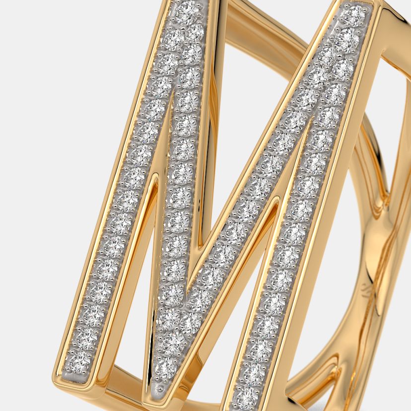 The Menaye M Initial Ring - image 5