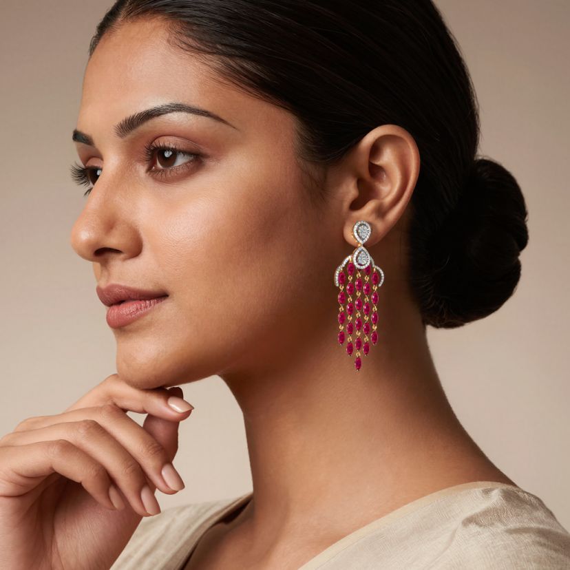 The Pixelle Chandelier Earrings - image 3
