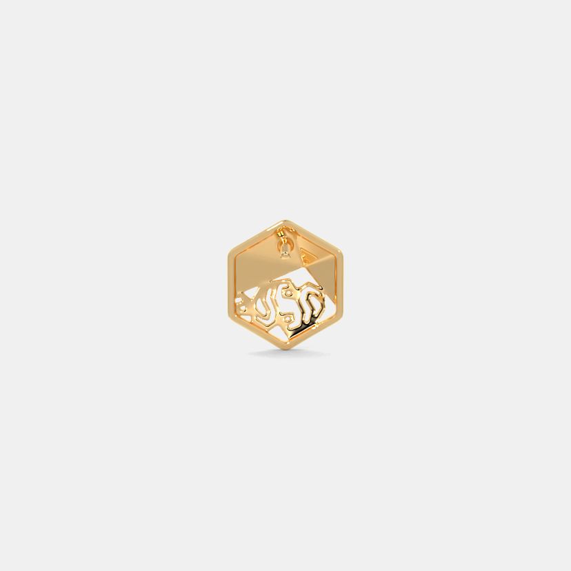 The Faceted Paisley Stud Earrings - image 8