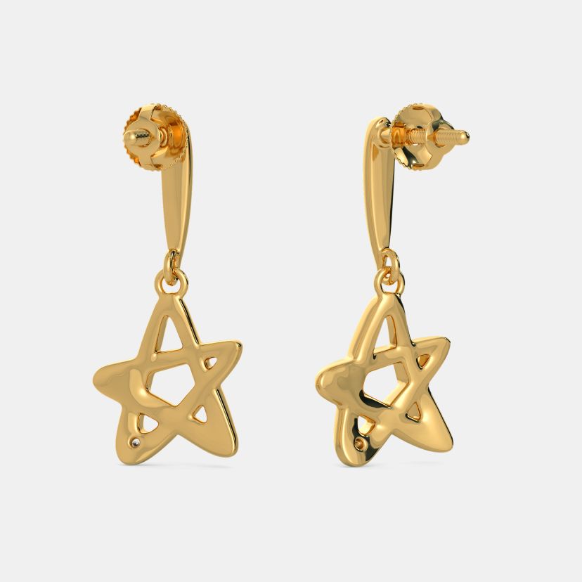 The 5 Point Star Drop Earrings - image 8