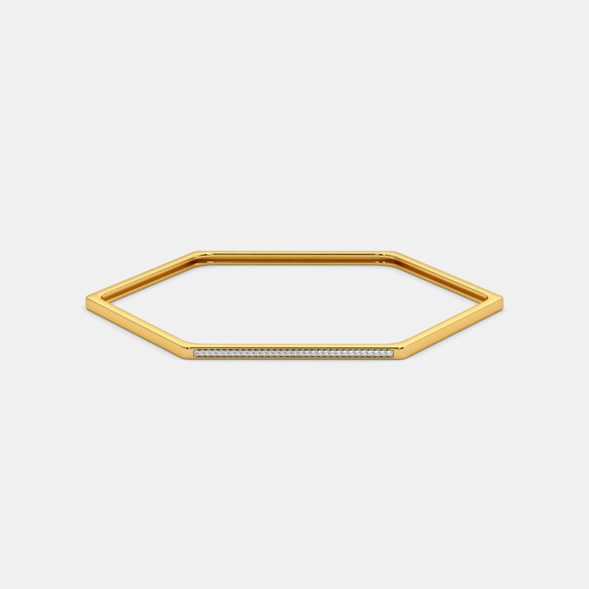 The Zoe Hexagon Bangle - image 3