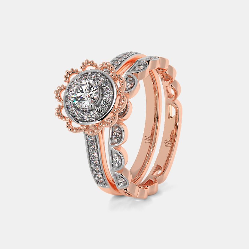 The Ullani Bridal Ring Set - image 1