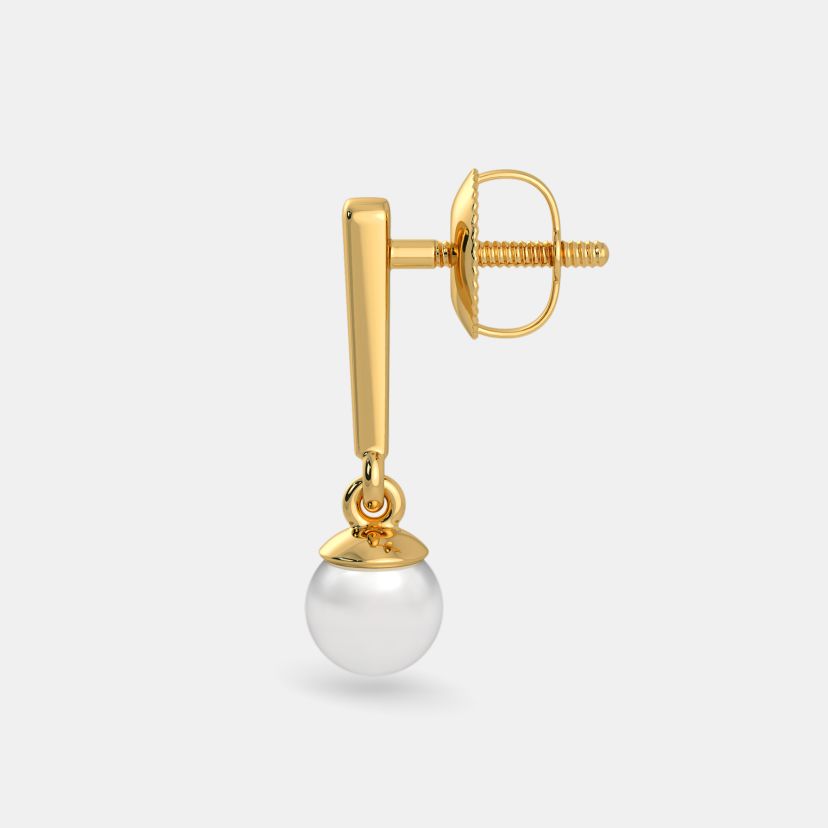 The Amathea Small Drop Earrings - Angle View 1