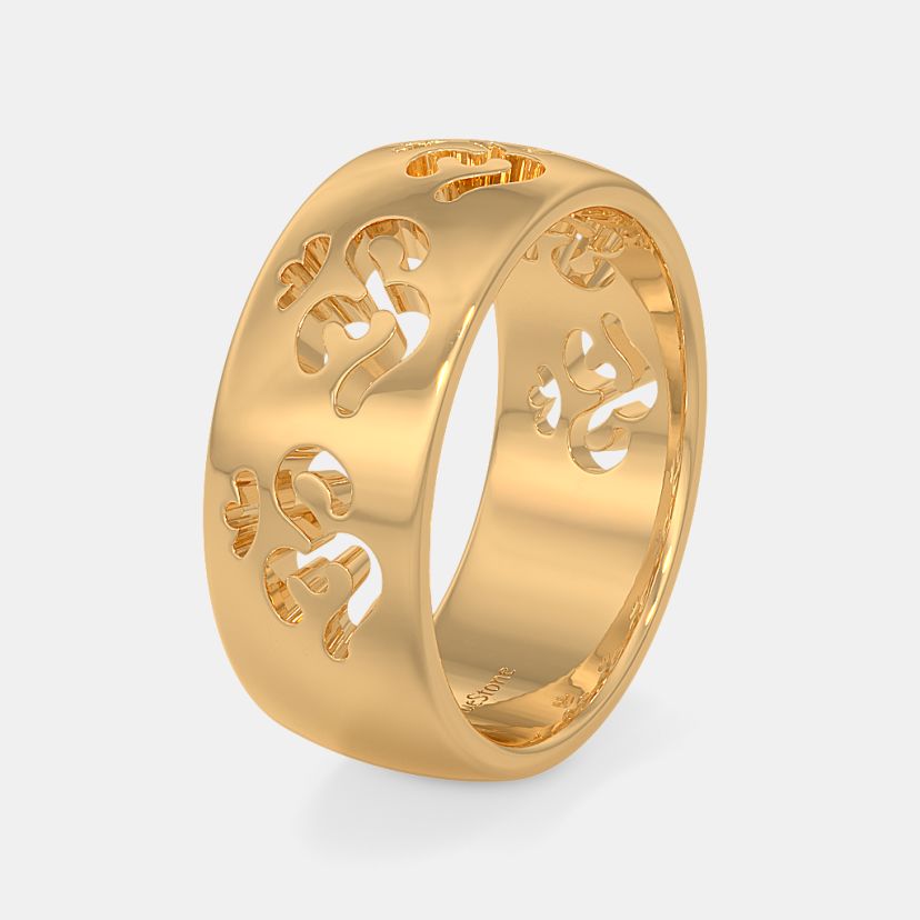 The Yashashvi Om Ring - Side View 2
