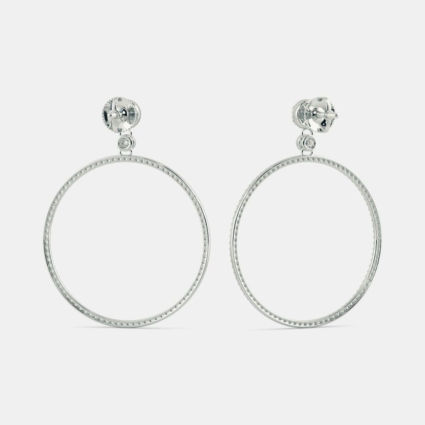 The Meridian Halo Drop Earrings - image 8