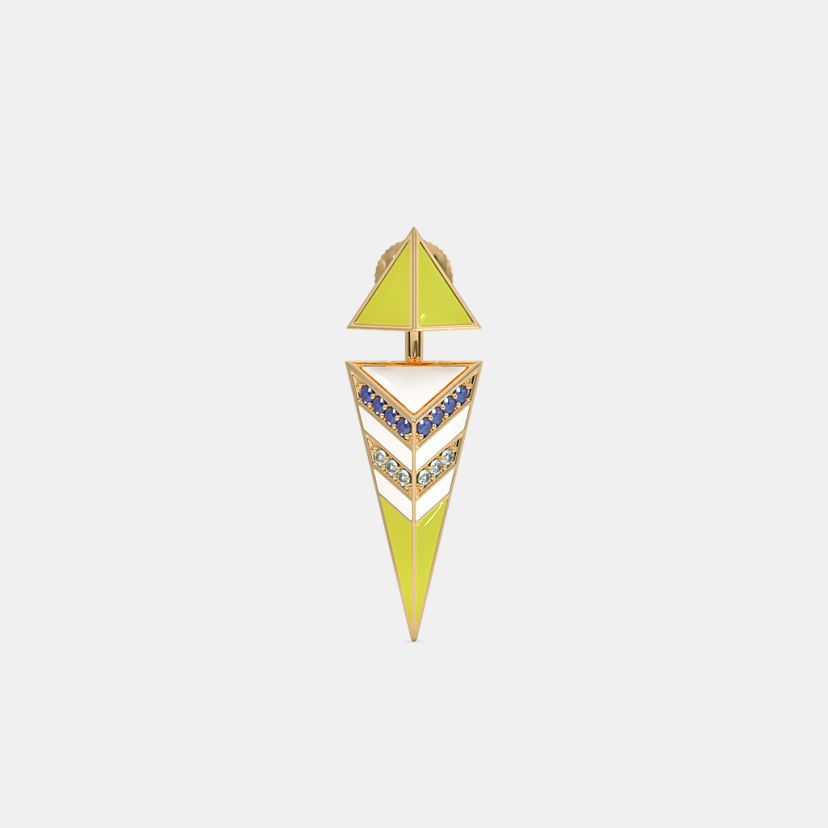 The Triadic Front Back Earrings - image 4