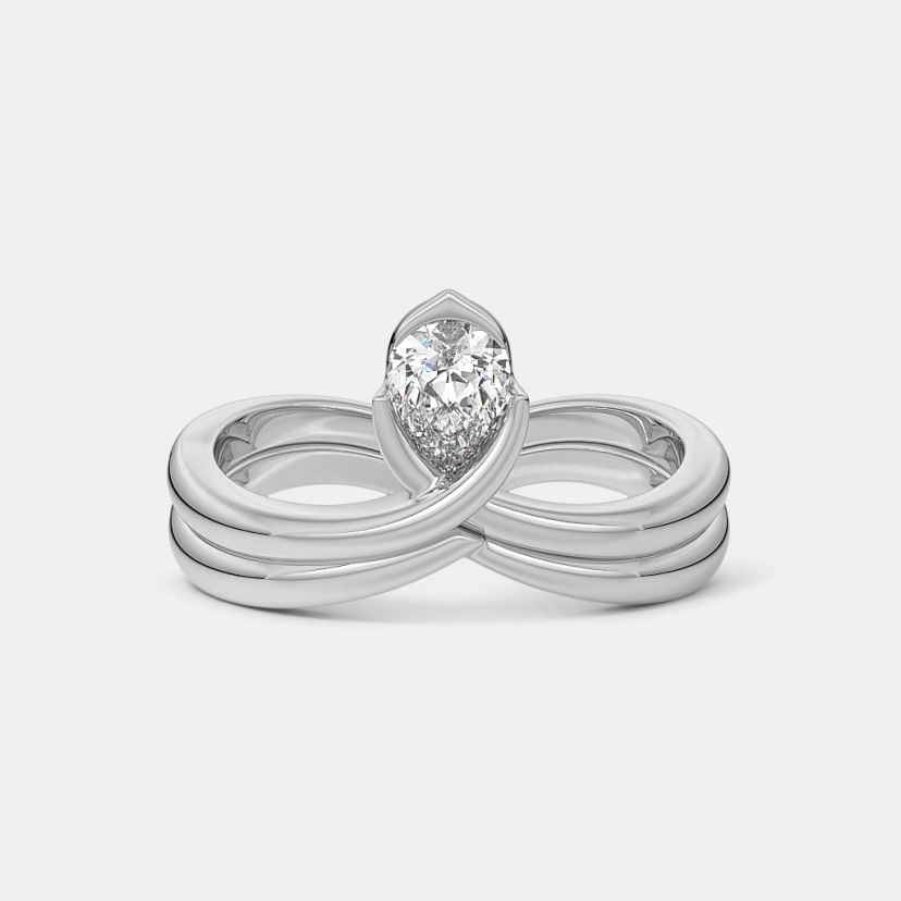 The Peartop Solitaire Ring - image 8