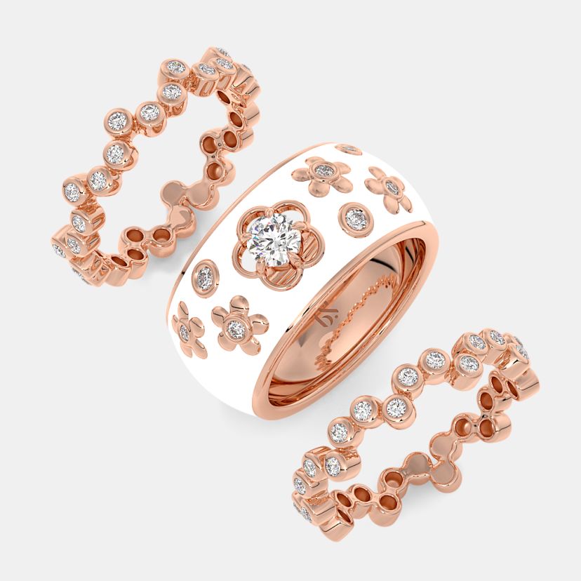 The Lunalit Bridal Ring Set - image 6