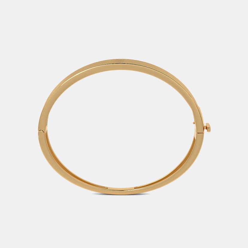 The Golden Strata Oval Bangle - image 6