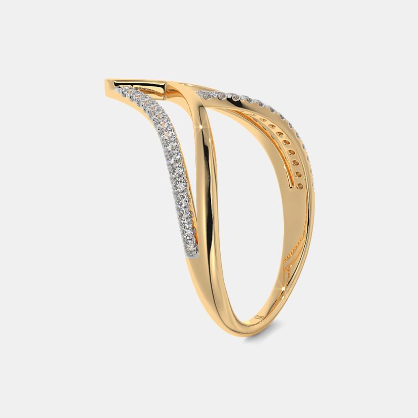 The Chiara Chevron Ring - image 9