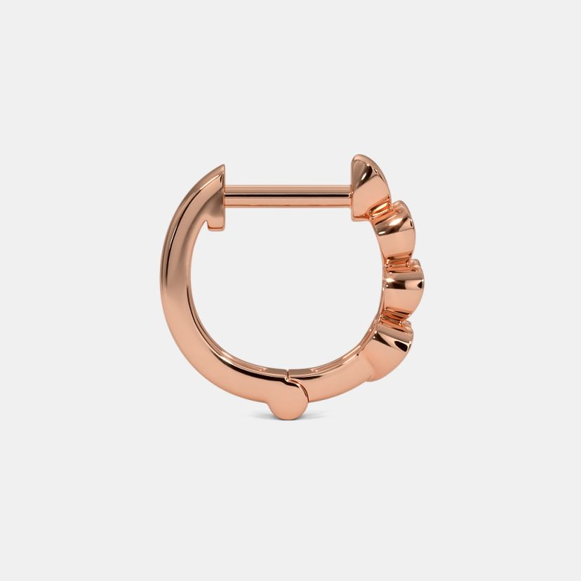 The Viola Multi Pierced Huggie Earrings - image 7