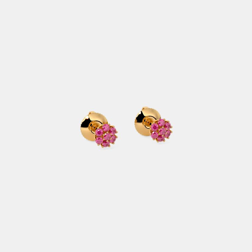 The Pink Corundum Azerbaijan Stud Earrings - image 6