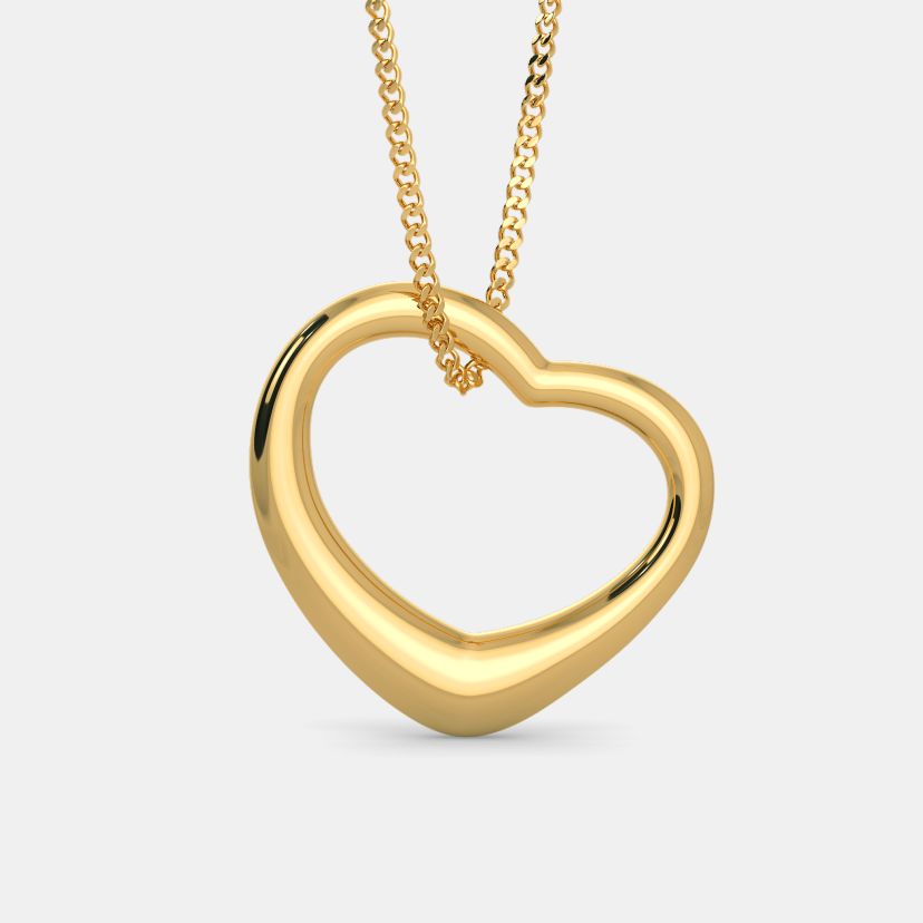 The Gold Kiss Heart Pendant - image 7