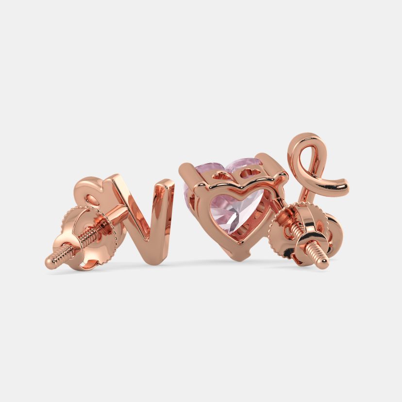 The Amor Rose Quartz Mismatch Earrings - image 9