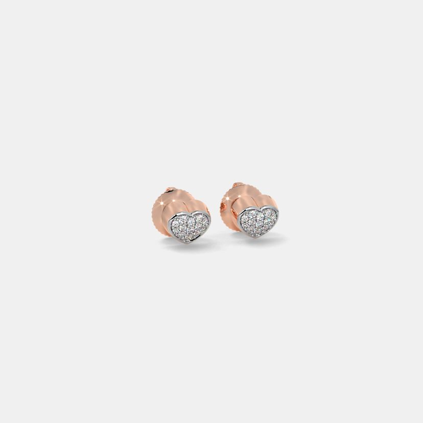 The Devozione Heart Stud Earrings - image 6