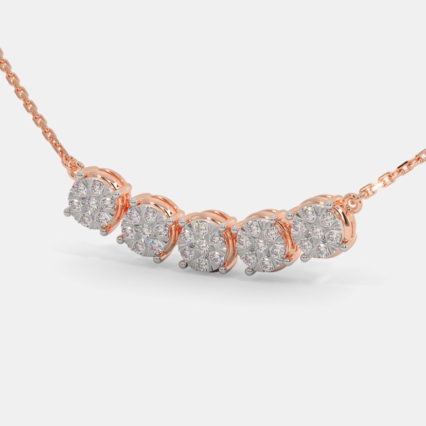 Buy 250 Diamond Necklaces Designs Online BlueStone India s 1 Online Jewellery Brand