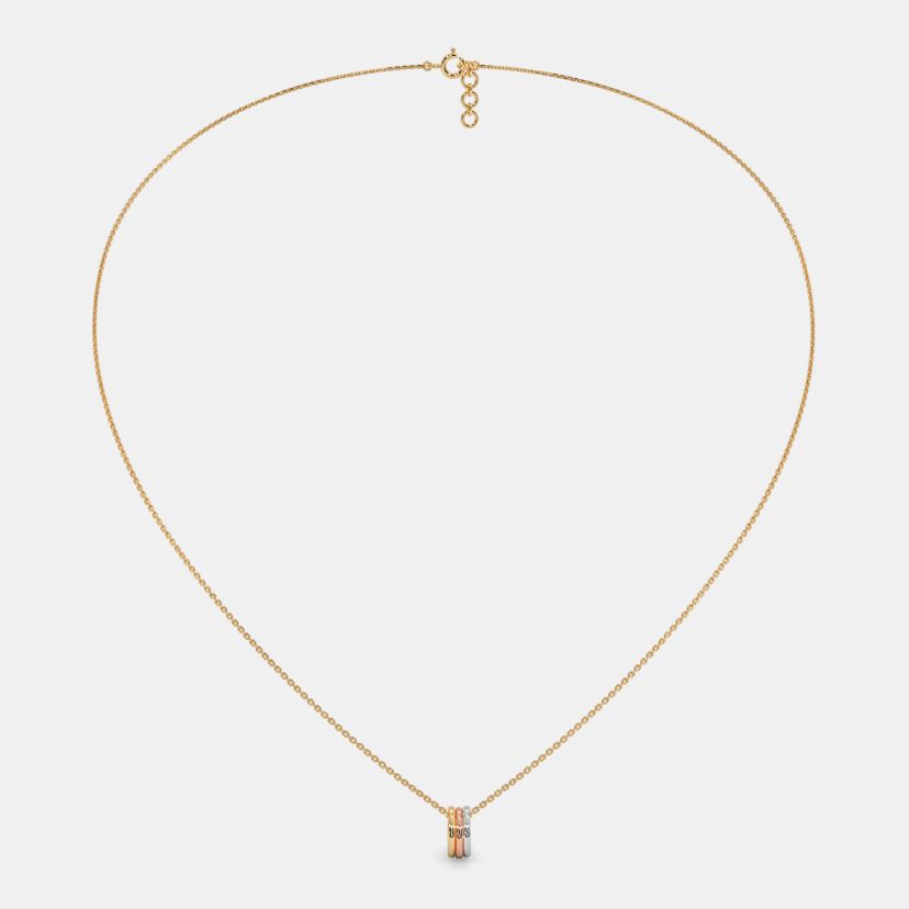 The Trio Ring Pendant Necklace - image 6