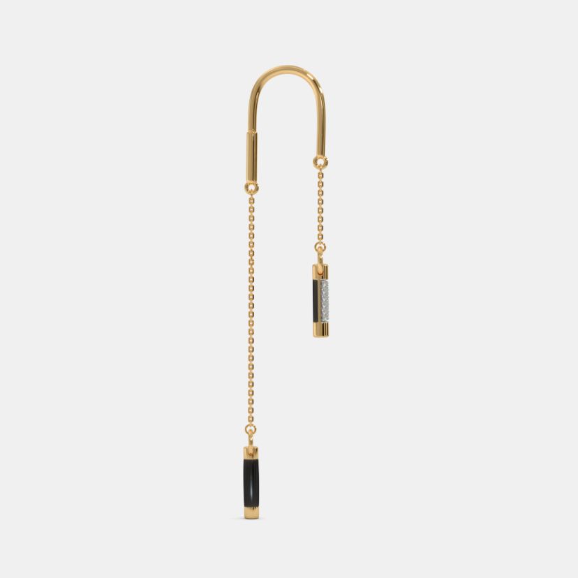 The Pitch Black Sui Dhaga Earrings - image 6