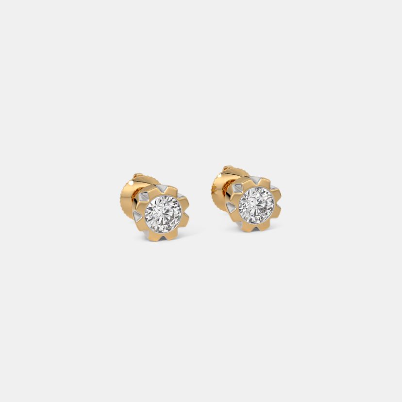The Xorer Solitaire Stud Earrings - image 6