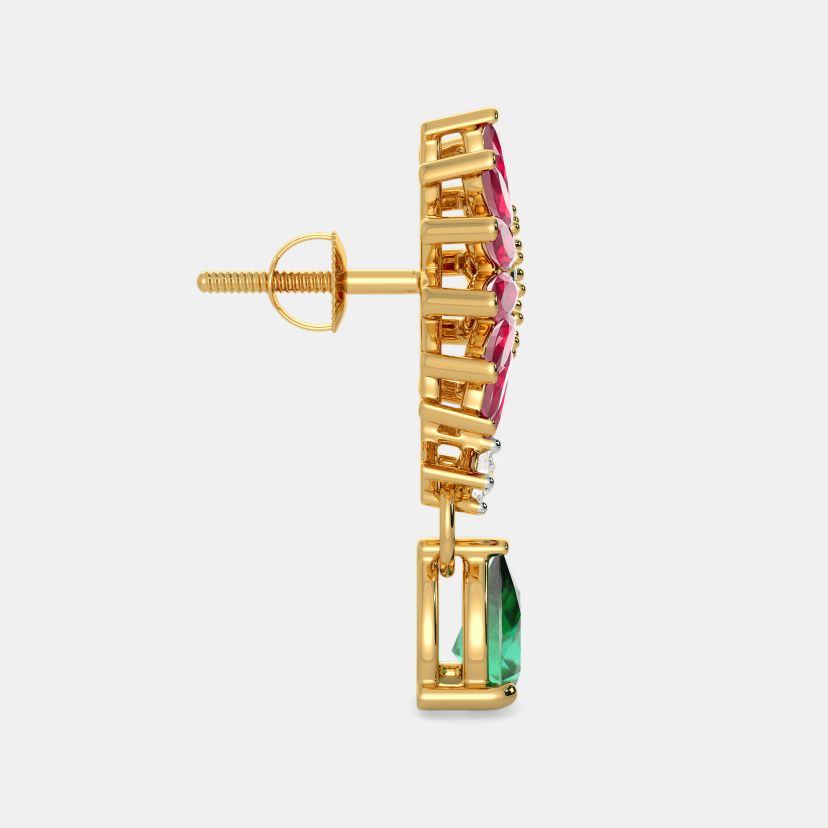 The Mystic Floriated Drop Earrings - image 6