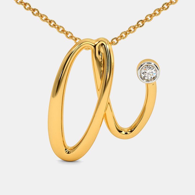 The Cursive A Necklace - image 5