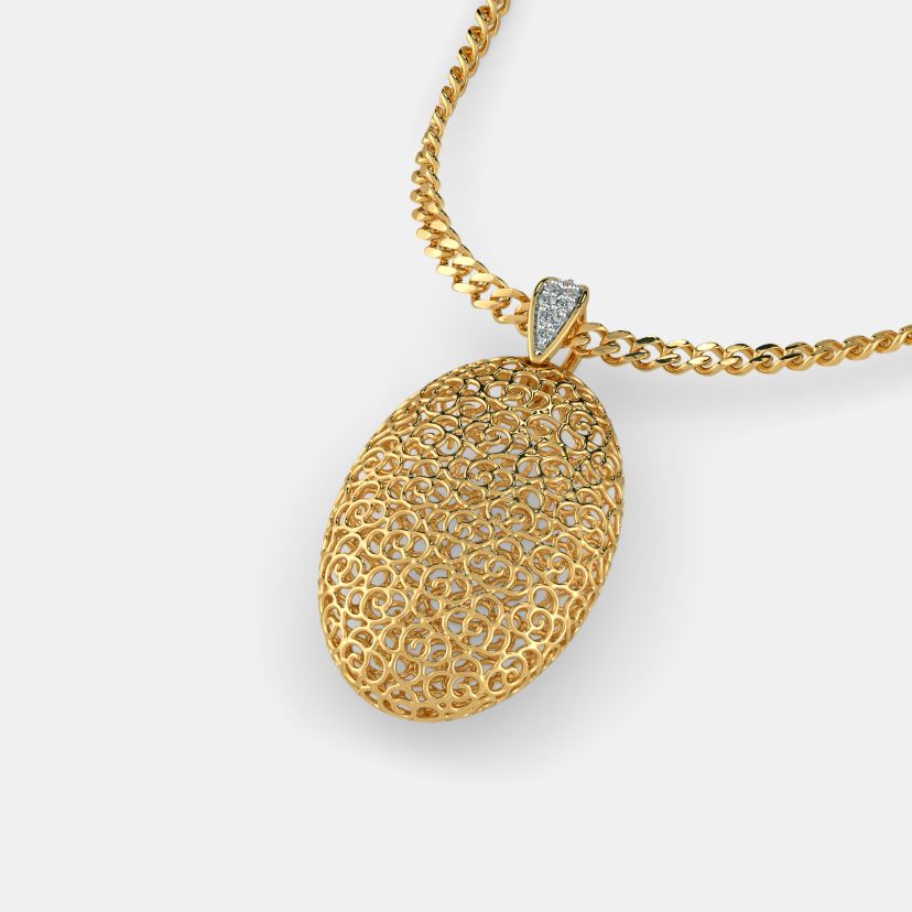 The Oval Lattice Pendant - image 7